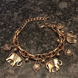 Elephants & Hearts Bracelet